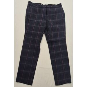 J. Jill premium bi-stretch women's black plaid ankle length pants sz. 6